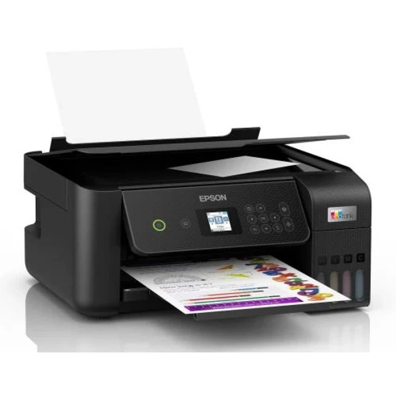 БФП струменевий кольоровий A4 Epson L3260, Black, WiFi, 5760х1440 dpi, до 33/15 стор/хв, РК-екран 3.7 см, USB, вбудоване СБПЧ, чорнило Epson 103 (C11CJ66409)