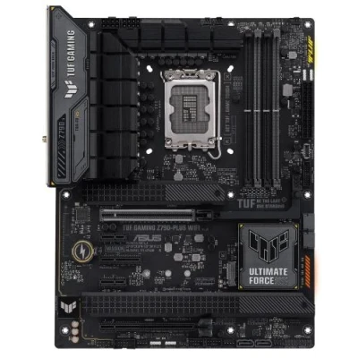 Материнська плата LGA1700, Asus TUF GAMING Z790-PLUS WIFI, Z790, 4xDDR5, Int.Video(CPU), 4xSATA3, 4xM.2, 1xPCI-E 16x 5.0, 1xPCI-E 16x 4.0, 1xPCI-E 4x 4.0, 2xPCI-E 1x 3.0, S1220A, Intel 2.5Gb, WiFi 6, Bluetooth 5.2, 10xUSB3.2/2xUSB2.0, HDMI/DP, ATX
