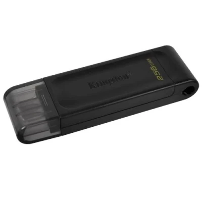 Флеш накопичувач USB 256Gb Kingston DataTraveler 70, Black, Type-C 3.2 Gen 1 (DT70/256GB)