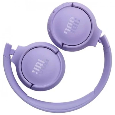 Навушники бездротові JBL Tune 520BT, Purple, Bluetooth, мікрофон, акумулятор 450 mAh, технологія "Pure Bass", підтримка Siri та Google Now (JBLT520BTPUREU)