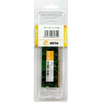 Пам'ять SO-DIMM, DDR4, 16Gb, 3200 MHz, Atria, 1.2V, CL22 (UAT43200CL22SK1/16) Пам'ять SO-DIMM, DDR4, 16Gb, 3200 MHz, Atria, 1.2V, CL22 (UAT43200CL22SK1/16)