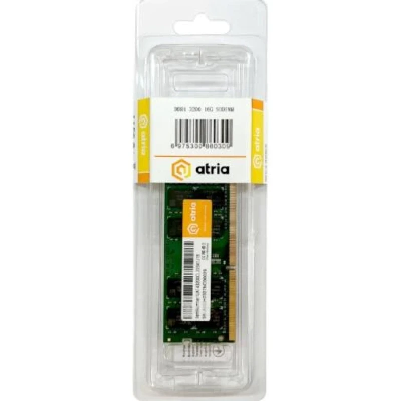 Пам'ять SO-DIMM, DDR4, 16Gb, 3200 MHz, Atria, 1.2V, CL22 (UAT43200CL22SK1/16)