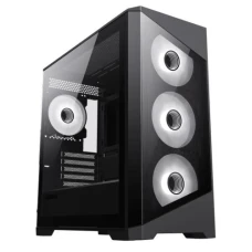 Корпус GameMax Destroyer TGB, Black, без БЖ, Mid Tower, для MicroATX / Mini-ITX, 1xUSB 3.0 / 2xUSB 2.0, макс. CPU - 165 мм / VGA - 410 мм, 4x120 мм ARGB, бічна панель із загартованого скла
