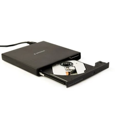 Зовнішній оптичний привід Gembird, Black, DVD+/-RW, USB 2.0 (DVD-USB-04) Зовнішній оптичний привід Gembird, Black, DVD+/-RW, USB 2.0 (DVD-USB-04)