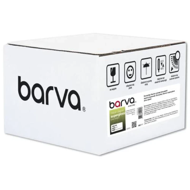 Фотопапір Barva, суперглянсовий, A6 (10x15), 260 г/м², 500 арк, серія "Everyday" (IP-RE260-390)