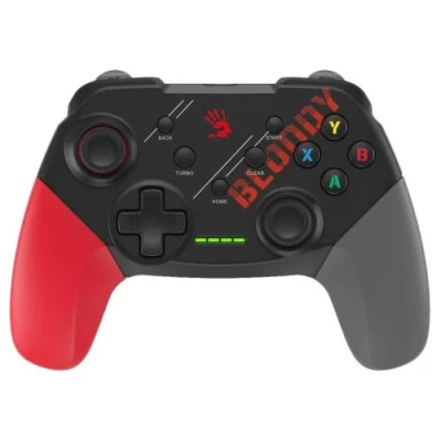 Геймпад Bloody GPW50, Black/Red/Grey, бездротовий (USB 2.4GHz), для ПК / PS3 / Android, подвійна вібрація, 600 mAh