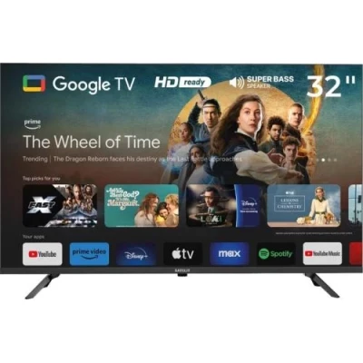 Телевізор 32" Satelit 32H9500GS, 1366x768, Smart TV, Android 11, DVB-T2/C, 2xHDMI, 2xUSB, VESA 200x200