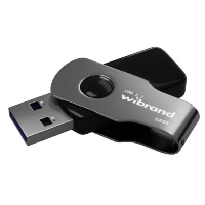 Флеш накопичувач USB 64Gb Wibrand Lizard, Black, USB 3.2 Gen 1 (WI3.2/LI64P9B)