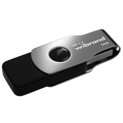 Флеш накопичувач USB 64Gb Wibrand Lizard, Black, USB 3.2 Gen 1 (WI3.2/LI64P9B)