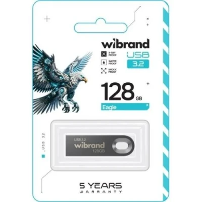 Флеш накопичувач USB 128Gb Wibrand Eagle, Grey, USB 3.2 Gen 1 (WI3.2/EA128U10G) Флеш накопичувач USB 128Gb Wibrand Eagle, Grey, USB 3.2 Gen 1 (WI3.2/EA128U10G)