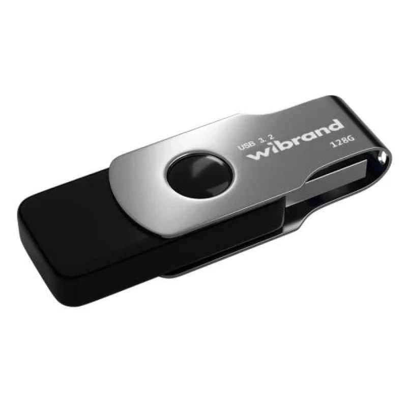 Флеш накопичувач USB 128Gb Wibrand Lizard, Black, USB 3.2 Gen 1 (WI3.2/LI128P9B)