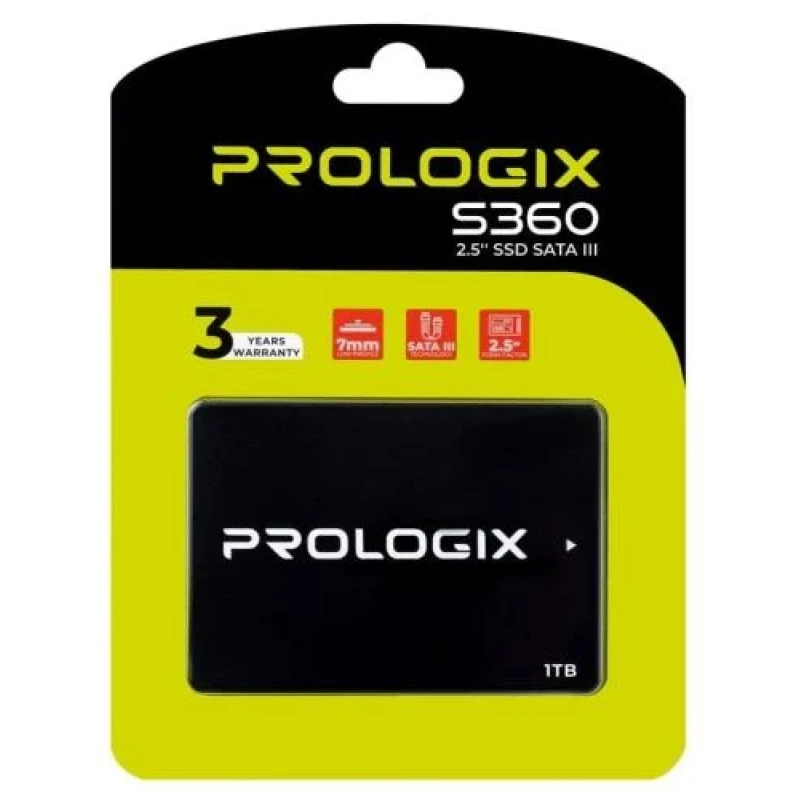 Твердотільний накопичувач SSD 1Tb, ProLogix S360, SATA3, 2.5", 3D TLC, 530/510 МБ/с (PRO1000GS360)