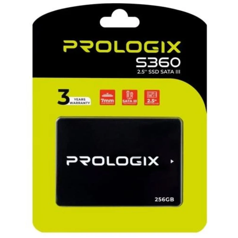 Твердотільний накопичувач SSD 256Gb, ProLogix S360, SATA3, 2.5", 3D TLC, 530/510 МБ/с (PRO256GS360)