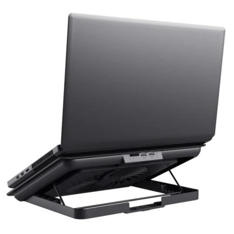 Підставка для ноутбука до 16" Trust Exto, Grey, 1x18 см вентилятор (650 rpm, 35 dB), сітчасте алюмінієве верхнє покриття, 350х255х25 мм, 630 г (21962)