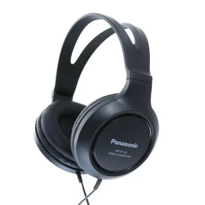 Навушники Panasonic RP-HT161E-K Black, Mini jack (3.5 мм), накладні, кабель 2 м Навушники Panasonic RP-HT161E-K Black, Mini jack (3.5 мм), накладні, кабель 2 м