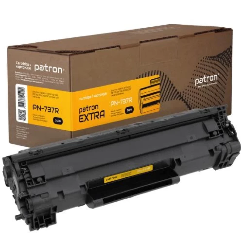 Картридж Canon 737, Black, MF211/212/216/217/226/229, 2400 стор, Patron Extra (PN-737R)