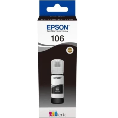 Чорнило Epson 106, Black, для L7160/L7180, 70 мл, водорозчинне (C13T00R140)