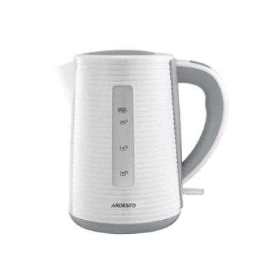 Електрочайник Ardesto EKL-F17WG White, 2150W, 1.7 л, дисковий, пластик, індикатор рівня води