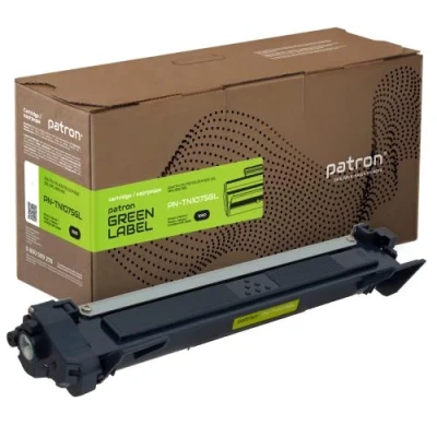 Картридж Brother TN1075, Black, DCP-1510/1610, HL-1110/1210, MFC-1810/1815/1912, 1000 стор, Patron Green (PN-TN1075GL)