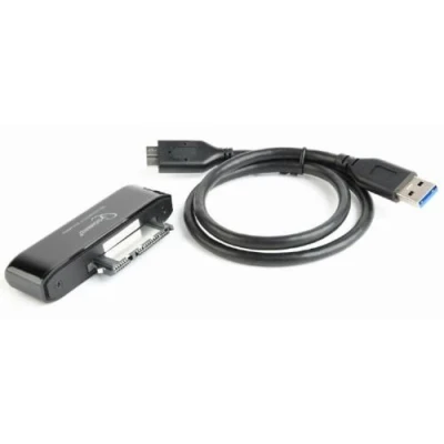 Адаптер USB Cablexpert, Black, USB 3.0 - SATA, 1 м, чіпсет JMS578 (AUS3-02) Адаптер USB Cablexpert, Black, USB 3.0 - SATA, 1 м, чіпсет JMS578 (AUS3-02)