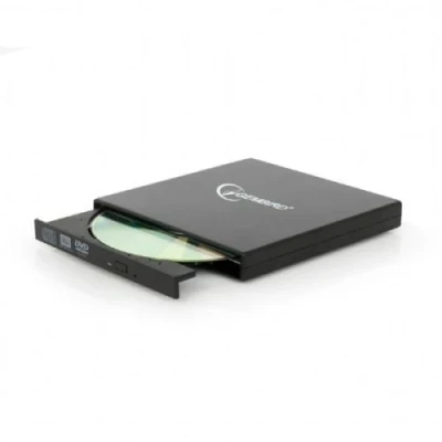 Зовнішній оптичний привід Gembird, Black, DVD+/-RW, USB 2.0 (DVD-USB-02)