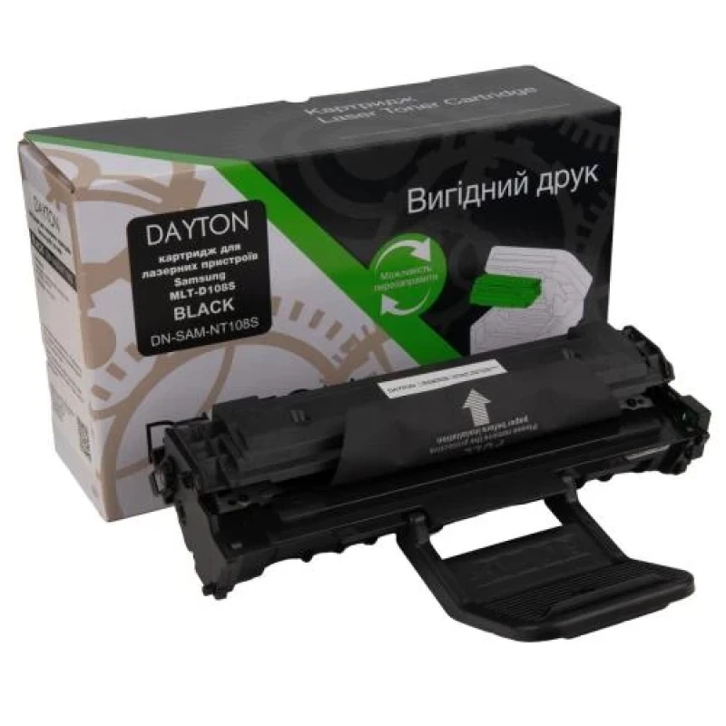 Картридж Samsung MLT-D108S, Black, ML-1640/1641/2240/2241, 1500 стор, Dayton (DN-SAM-NT108S)