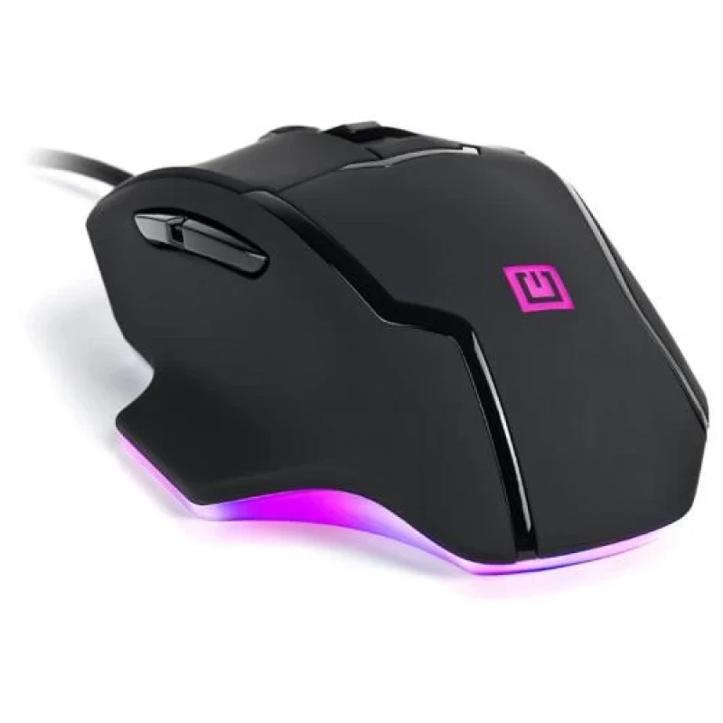 Миша REAL-EL RM-555, Black, USB, оптична, 800/1200/1600/2400 dpi, 6 кнопок, 1,8 м, вбудоване підсвічування (RM-555)