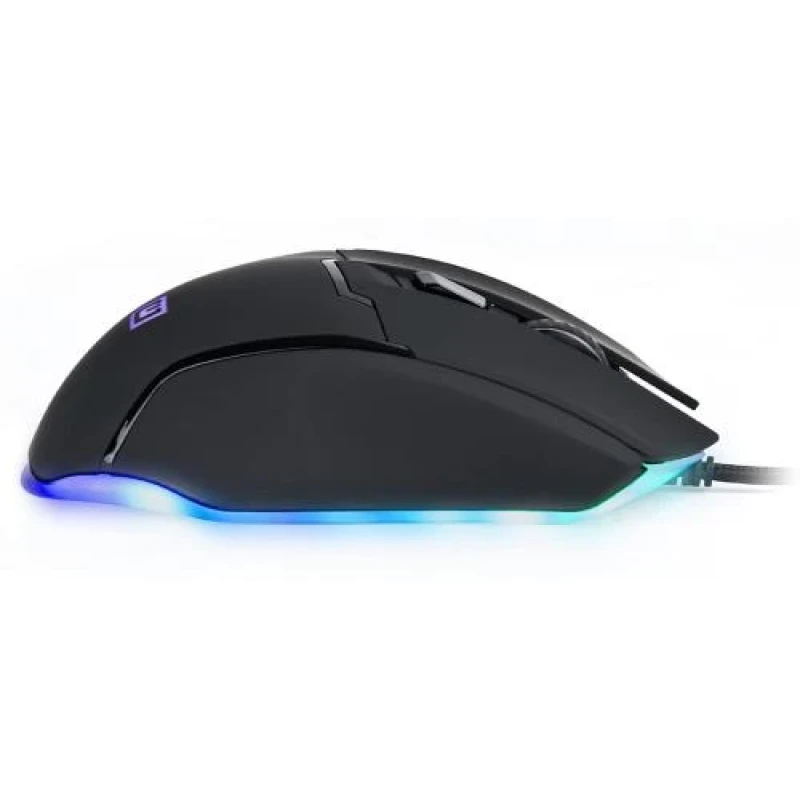 Миша REAL-EL RM-555, Black, USB, оптична, 800/1200/1600/2400 dpi, 6 кнопок, 1,8 м, вбудоване підсвічування (RM-555)