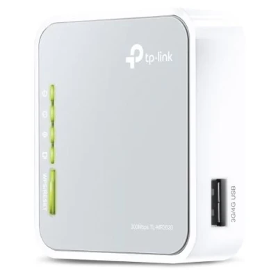Роутер TP-LINK TL-MR3020, Wi-Fi 802.11n, до 150 Mb/s, 1x10/100 Mb/s, RJ45 10/100Mb/s (Gb), 1 внутрішня антена