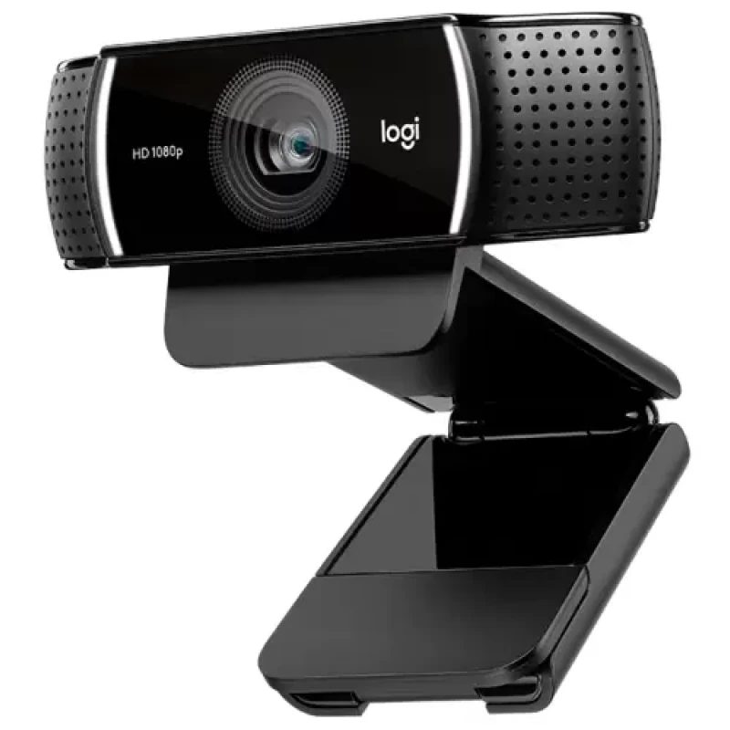 Веб-камера Logitech C922 PRO Stream, Black, 1920x1080 / 30 fps, стереомікрофон з функцією придушення шуму, автофокусування, широкий кут огляду (78°), об'єктив зі скляними лінзами, універсальне кріплення, USB, 1.5 м (960-001088)