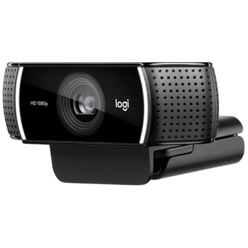 Веб-камера Logitech C922 PRO Stream, Black, 1920x1080 / 30 fps, стереомікрофон з функцією придушення шуму, автофокусування, широкий кут огляду (78°), об'єктив зі скляними лінзами, універсальне кріплення, USB, 1.5 м (960-001088)