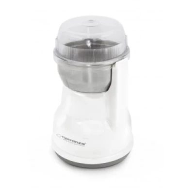 Кавомолка Esperanza EKC002W Lungo, White, 160 Вт, 50 г, ніж з нержавіючої сталі з двома лезами, пластик