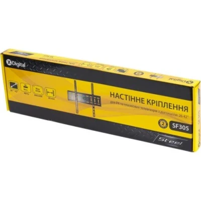 Настінне кріплення LCD/Plasma TV 26"-55" X-Digital SF305 Black, VESA 400x400, до 40 кг, відступ від стіни 20 мм
