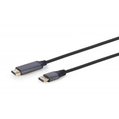 Кабель DisplayPort (M) - HDMI (M), 1.8 м, Black, Cablexpert, 4K / 60 Гц (CC-DP-HDMI-4K-6)