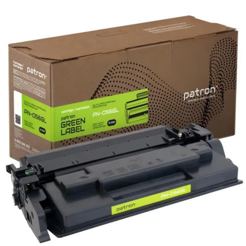 Картридж Canon 056, Black, LBP320/325, MF540/542/543, 10 000 стор, Patron Green (PN-056GL)