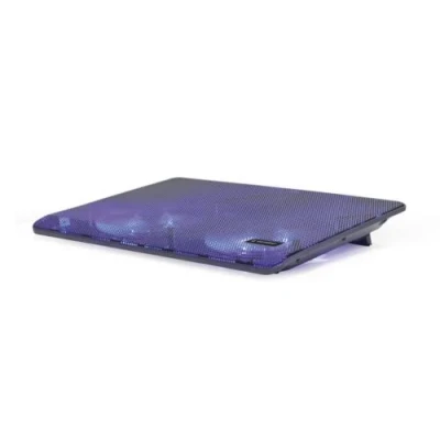 Підставка для ноутбука до 15.6" Gembird NBS-2F15-05, Black, 2x125 мм (1500 rpm, 10 dBA), LED підсвічування, 340х250х23 мм, 450 г