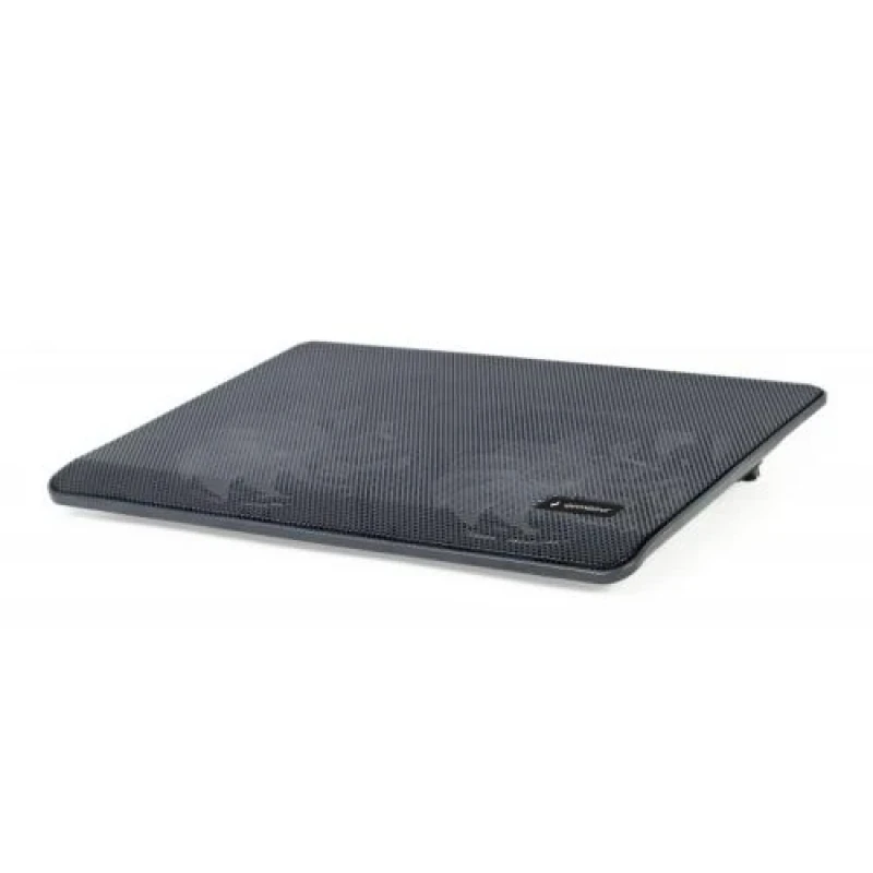 Підставка для ноутбука до 15.6" Gembird NBS-2F15-05, Black, 2x125 мм (1500 rpm, 10 dBA), LED підсвічування, 340х250х23 мм, 450 г