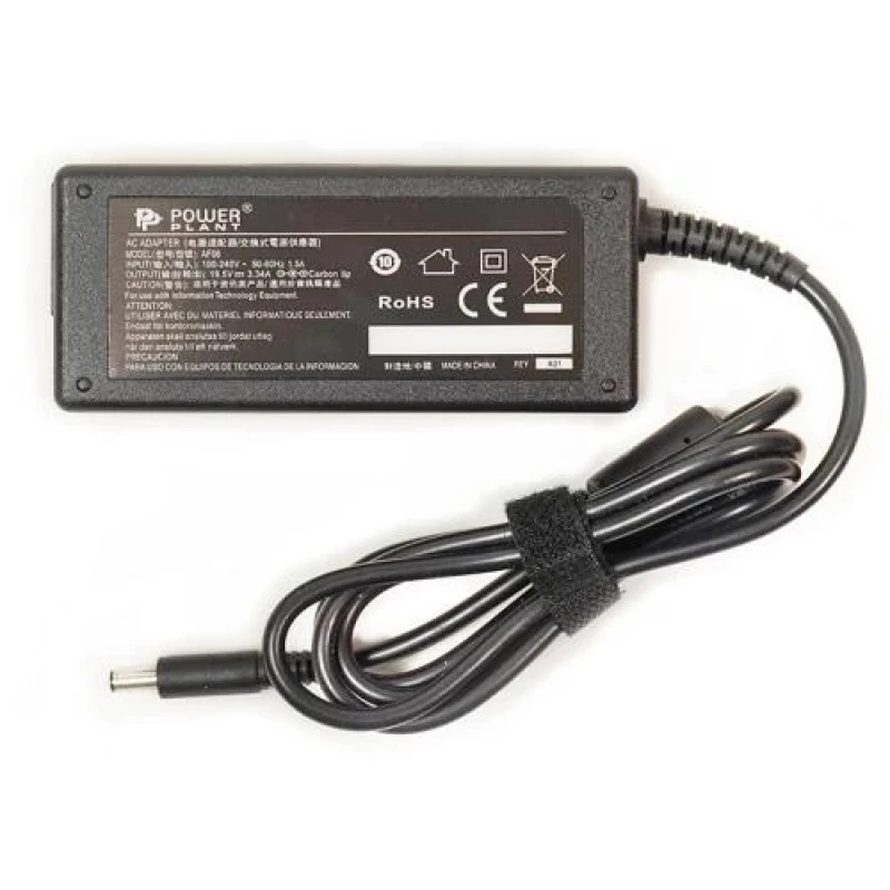 Блок живлення PowerPlant для ноутбуків DELL 19.5V, 3.34A, 65W, 4.5x3.0 (DL65G4530)