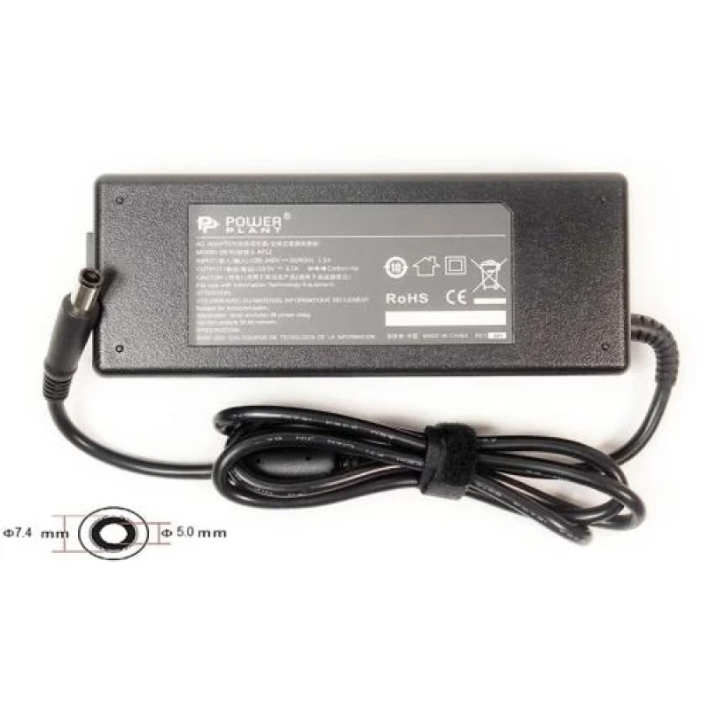 Блок живлення PowerPlant для ноутбуків DELL 19.5V, 6.7A, 130W, 7.4x5.0 (DL130G7450)
