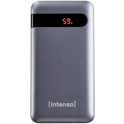 Універсальна мобільна батарея 20000 mAh, Intenso PD20000, Grey, 1xUSB, 1xUSB Type-C, PD, QC 3.0, LED процентний дисплей (7332354)