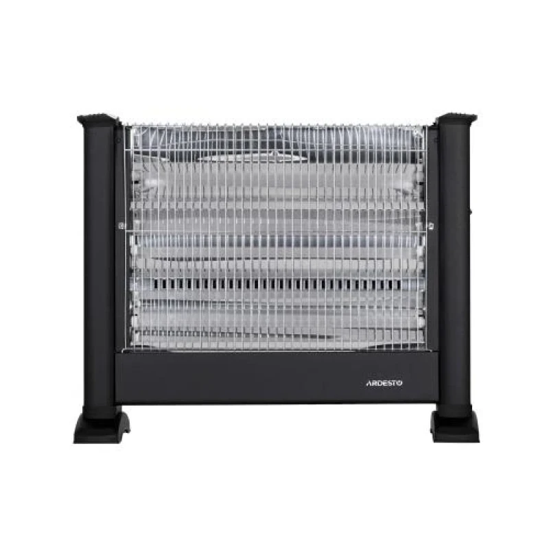 Інфрачервоний обігрівач Ardesto IHS-1650, Black, 1650 Вт, підлоговий, режими 550/1100/1650 Вт, кварцевий нагрівальний елемент, площа обігріву приміщення 15м2, захист від перегріву, відключення при перекиданні