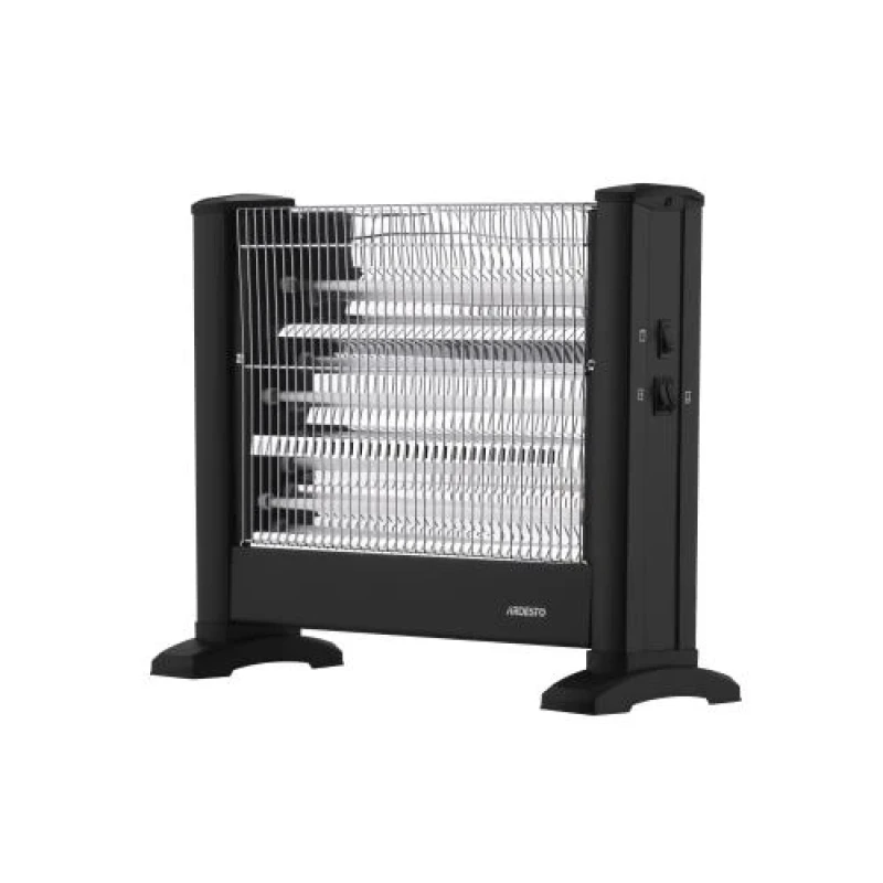 Інфрачервоний обігрівач Ardesto IHS-1650, Black, 1650 Вт, підлоговий, режими 550/1100/1650 Вт, кварцевий нагрівальний елемент, площа обігріву приміщення 15м2, захист від перегріву, відключення при перекиданні
