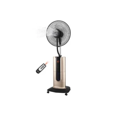 Вентилятор підлоговий Ardesto FNM-X2G, Black/Gold, з функцією холодної пари, дисплей, іонізація, таймер, пульт дистанційного керування