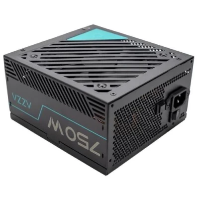 Блок живлення 750 Вт, AZZA, Black, модульний, 80+ Gold, 12 см, 3xMolex / 6xSATA / 4x6+2-pin / 1x20+4-pin / 2x4+4-pin, захист UVP/OVP/OPP/OCP/SCP (PSAZ-750G)