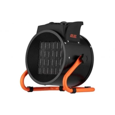 Обігрівач теплова гармата 2E Ceramic 2E-AHC3000, Black, 3 кВт, электрическая, площадь обогрева 30м2, расход воздуха 280 м3/год, керамический нагревательный элемент, защита от перегрева, термостат