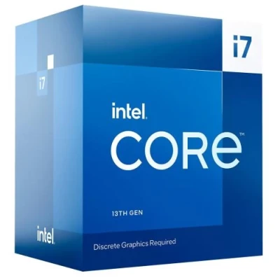 Процесор Intel Core i7 (LGA1700) i7-13700F, Box, 16x2.1 ГГц (Turbo Boost 5.2 ГГц, 24 потоки), L3 30Мб, Raptor Lake, 10 нм, TDP 65 Вт (BX8071513700F)