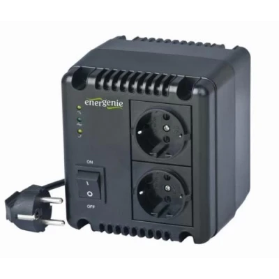 Стабілізатор EnerGenie EG-AVR-1001 1000VA, 600W, 2 розетки (Schuko)