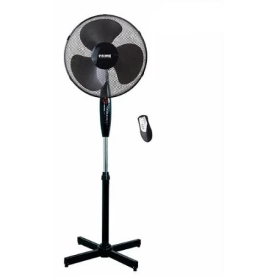 Вентилятор підлоговий PRIME Technics SFV 45 BR, Black, 45 Вт, 3 швидкості, підсвічування, механічне + ДК, діаметр лопості 40 см