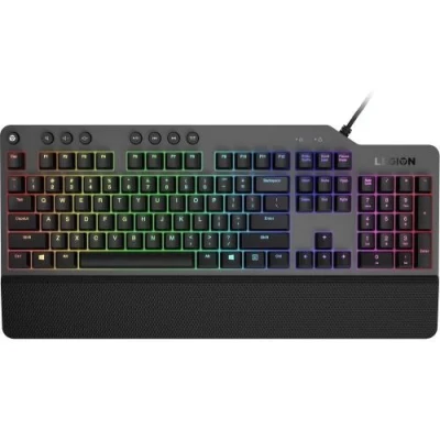 Клавіатура Lenovo Legion K500 RGB, Black, USB, механічна, 111 клавіш, RGB підсвічування, 1.8 м (GY41L16650)