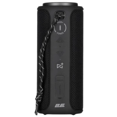 Колонка портативна 2E SoundXTube 2 TWS, Black, 2x15 Вт, Bluetooth 5.0, AUX, microSD, USB Type-C, живлення від акумулятора 4000 мАч, IPX7 (2E-BSSXT2WBK)